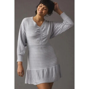 Daily Practice by Anthropologie Long-Sleeve Flared Sweater Mini Dress‎